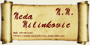 Neda Milinković vizit kartica